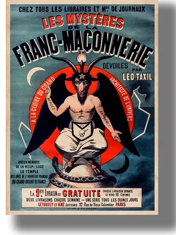The Mysteries of freemasonry. Baphomet from the Masonic Mysteries. $21.00