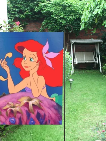 Little Mermaid Garden Flag (Two Sides Printing, without Flagpole) $24.97