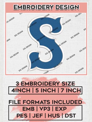 MiLB Syracuse Mets Embroidery Design Files, MiLB Syracuse Mets Logo, Minor League Baseball Logo Embroidery Designs, MiLB embroidery designs, Machine embroidery designs, Digital Download $6.99
