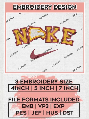 Nike Winthrop Eagles Machine Embroidery Design, NCAA Winthrop Eagles Embroidery Design Design files, NCAA Embroidery Designs, NCAA Machine Embroidery Designs, Digital Download