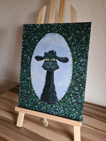 Original Oil Painting sheep Original Art, Gift for Home Decor $90.00