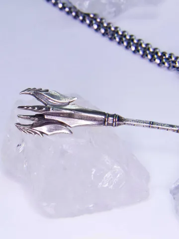 Skyrim daedric mace pendant / Skyrim sword necklace / Skyrim, oblivion, morrowind cosplay / Handmade amulet /Geek Gif $48.00