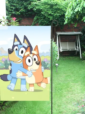 Bluey and Bingo Garden Flag (Two Sides Printing, without Flagpole) $24.97