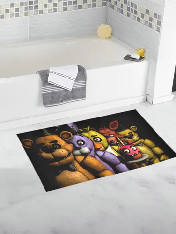 FNAF Five Nights At Freddy's Bath Mat, Bath Rug $45.00
