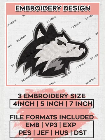 Northern Illinois Huskies Embroidery Designs, NCAA Logo Embroidery Files, NCAA Northern Illinois Huskies Logo, NCAA Embroidery Designs, Machine Embroidery Designs, Digital Download $6.99