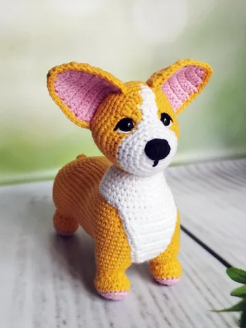 Adorable Corgi Dog Crochet Pattern – Step-by-Step Amigurumi Tutorial