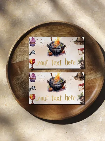 Editable Food Label Wizard Birthday Party; Magic School Birthday; Printable food label; Magical Party Decoration; Wizarding World card; wf55 $10.45