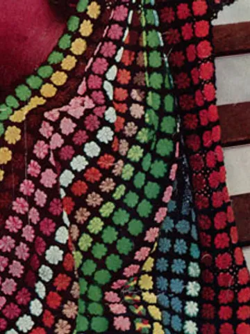Crochet Pattern Vintage Afghan Flower Digital Download PDF $1.90