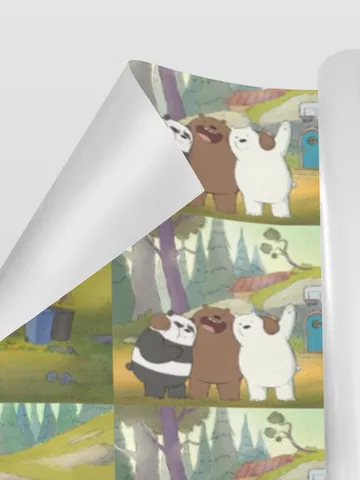 We Bare Bears Gift Wrapping Paper 58"x 23" (1 Roll) $24.97