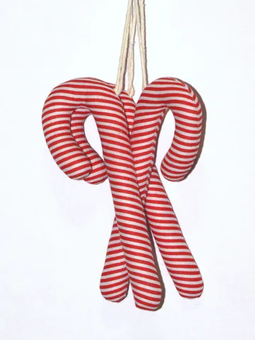 PDF Sewing Pattern, Christmas Candy Cane Pattern, Stuffed Ornaments Pattern, Easy to follow DIY E-Pattern and Tutorials $6.00