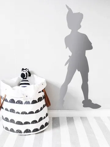 Peter Pan Wall Decal, Peter Pan Shadow Wall Decal, Peter Pan Wall Sticker, Disney Decal, Stars Decal, Neverland Decals rta1891 $48.99