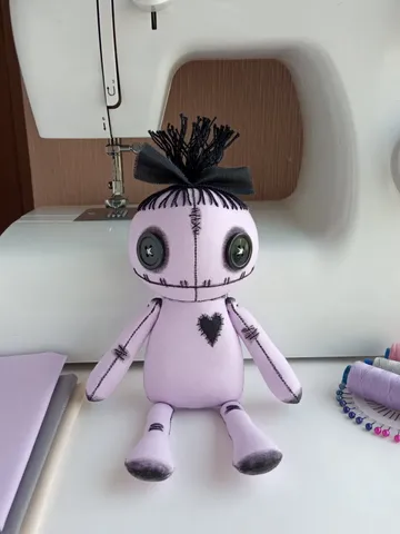 Handmade Goth Doll - Violet $63.00