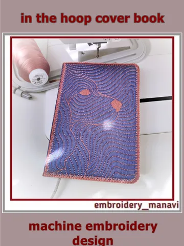 Regal Spaniel In-The-Hoop Embroidered Book Cover Design ITH by Embroidery Manavi 05 $6.00