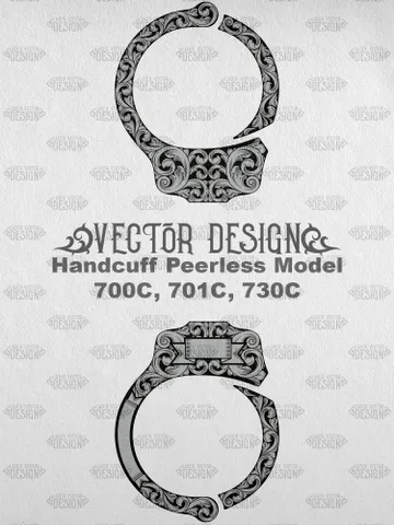 VECTOR DESIGN Handcuff Peerless Model 700C, 701C, 730C Scrollwork 1 $30.00