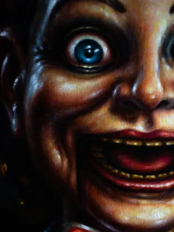 Original oil painting Dead silence Billy