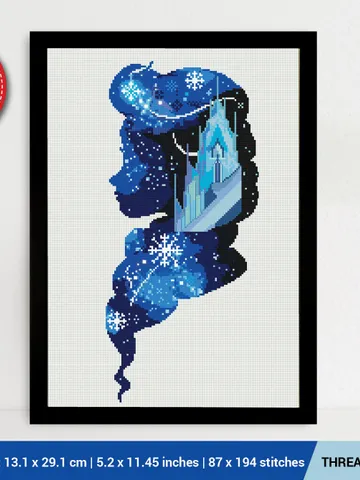 Elsa Frozen Cross stitch pattern | Embroidery Pattern | Instant Download | Embroidery Designs $6.80