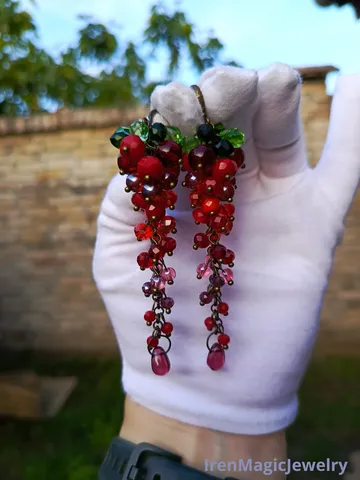 Red Berry Earrings $63.00