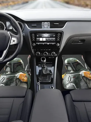Boba Fett Front Car Floor Mats Set of 2 $69.97