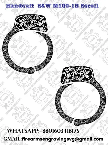Handcuff  S&W M100-1B Scroll $13.00