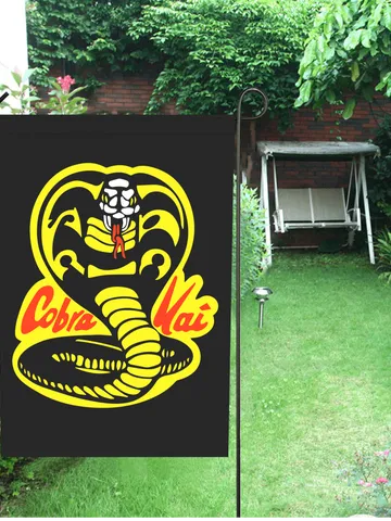 Cobra Kai Garden Flag (Two Sides Printing, without Flagpole) $24.97