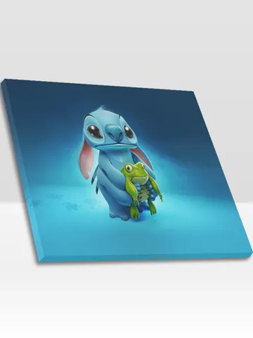 Lilo and Stitch Frame Canvas, Wall Art Home Decor $24.00
