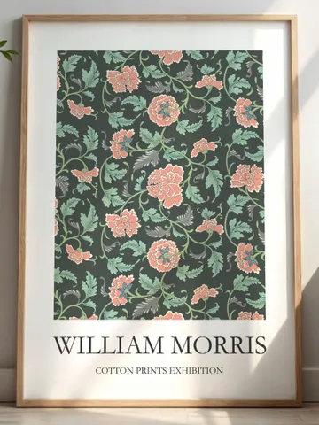 William Morris Style Wall Art Print Vintage Textile Poster Museum Inspired Design Home Decor Interior Pattern Digital Download Gift Floral $2.46