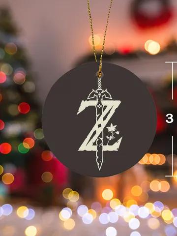 Zelda Christmas Ceramic Ornament $30.00