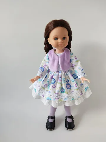 Dress and vest pattern for Paola Reina dolls