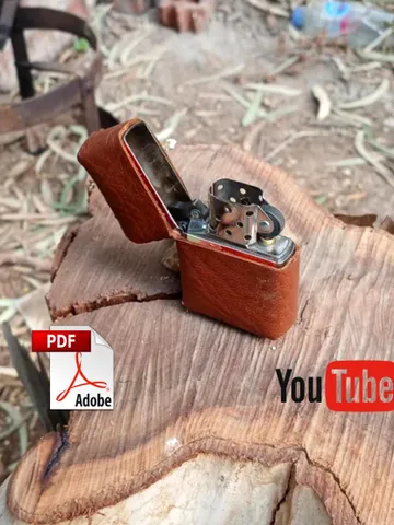 Leather Zippo Cover Patten, Handcrafted Zippo Lighter Case, Sheath Designed for Zippo lighter, zippo lighter pouch DIY, fast & easy pattern $7.00