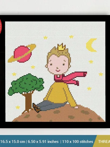 The little prince Cross stitch pattern | Embroidery Pattern | Instant Download | Embroidery Designs $5.37