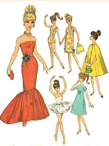 Copy Simplicity 5215 Vintage Barbie Sewing Pattern Wardrobe Clothes for Dolls 11-1/2" Digital Download PDF $2.50