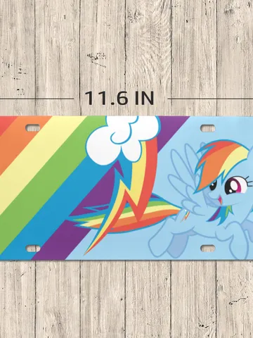 Rainbow Dash License Plate $24.97