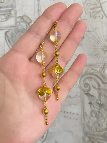 Vintage earrings. handmade. $16.00