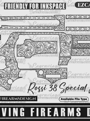 Engraving Firearms Design Rossi 38 special Model m88 Scroll With Pattern $49.99