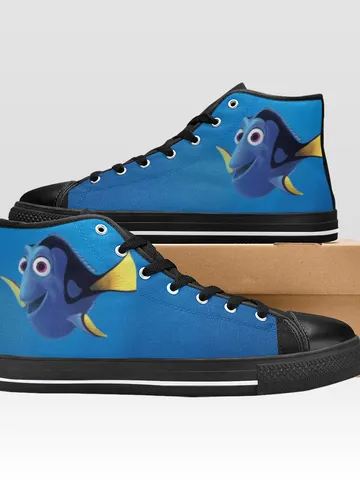 Dory Shoes, High-Top Sneakers, Handmade Footwear $59.97