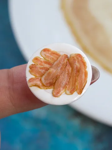 TUTORIAL Miniature raw bacon cane with polymer clay $11.00
