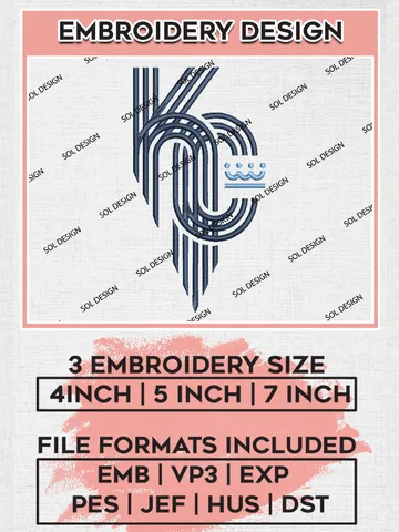 MLB KC Royals Logo Embroidery Design Files, MLB Kansas City Royals Team Embroidery, NCAA Teams, 3 sizes, MLB Machine embroidery designs, Digital Download $6.99