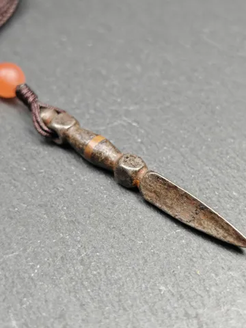 Dorje Phurba Pendant - Authentic Tibetan Amulet - Protective Charm - Decades Old - 50mm