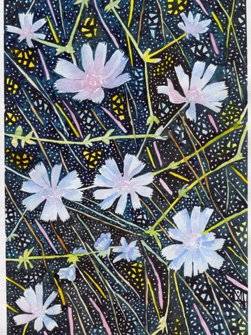 Watercolor painting. Abstraction. Flowers. $139.00