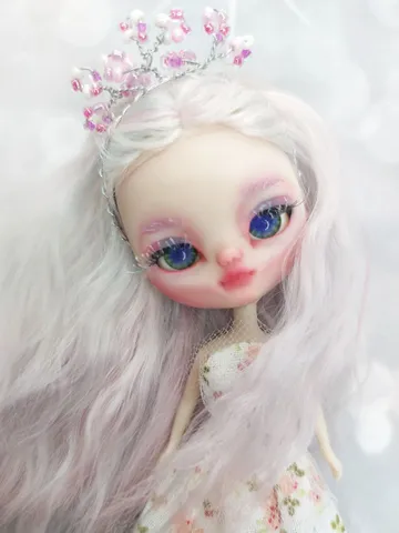 Magical little Petite Blythe doll with blonde hair. A beautiful little princess with mysterious eyes. $245.00