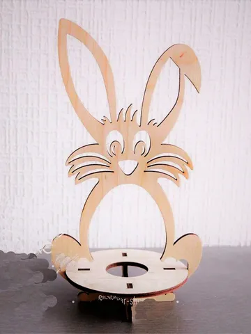 Digital Template Cnc Router Files Cnc Easter Bunny Files for Wood Laser Cut Pattern $7.50