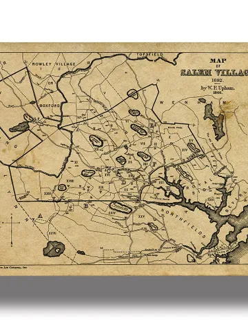 Map of Salem Village. $21.00