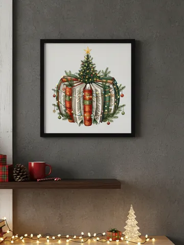 Bookish Christmas Tree Cross Stitch Pattern PDF $8.89