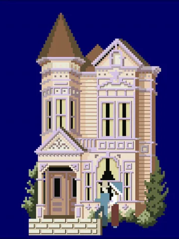 Vintage Cross Stitch Pattern Victorian House Counted Digital Download PDF $5.50