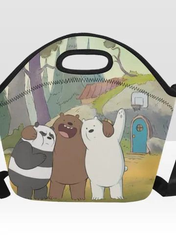 We Bare Bears Neoprene Lunch Bag, Lunch Box $36.00