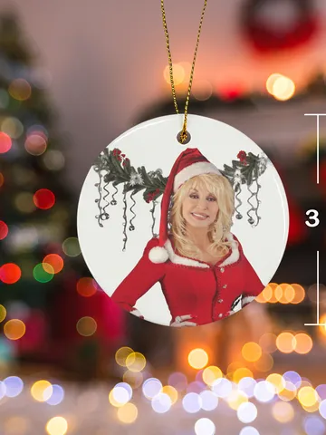 Holly Dolly Christmas Ceramic Ornament $30.00