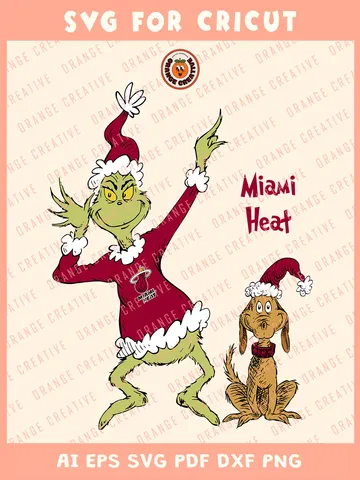 NBA Miami Heat x Grinch Svg Files, Grinch Svg Designs, NBA Miami Heat
Team SVG for cricut, Basketball Team Svg Files for Cricut, Png, Dxf, Digital Download