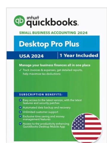 Intuit Quickbooks Desktop Pro Plus Edition 2024 For 3 User