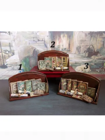 Books on the shelf.1:12 scale. $38.00