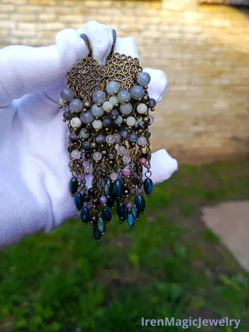 Boho Cluster Earrings $67.00